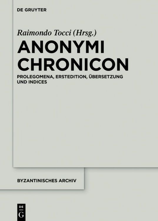 Produktbild: Anonymi Chronicon