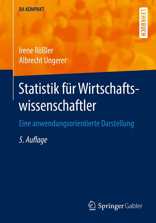 Produktbild: Statistik f&uuml;r Wirtschaftswissenschaftler