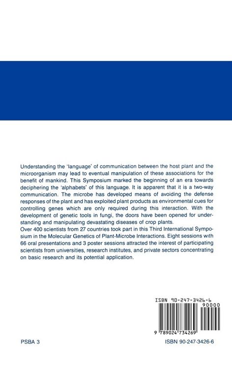 Produktbild: Molecular Genetics of Plant-Microbe Interactions