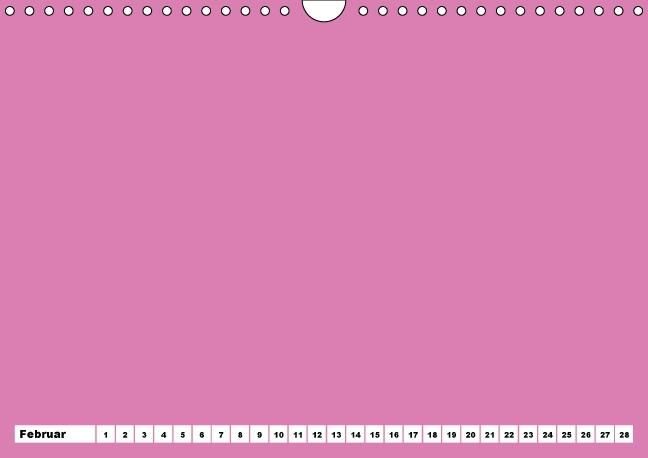 Produktbild: Bunter Bastelkalender f&uuml;r M&auml;dchen (Wandkalender immerw&auml;hrend DIN A4 quer)