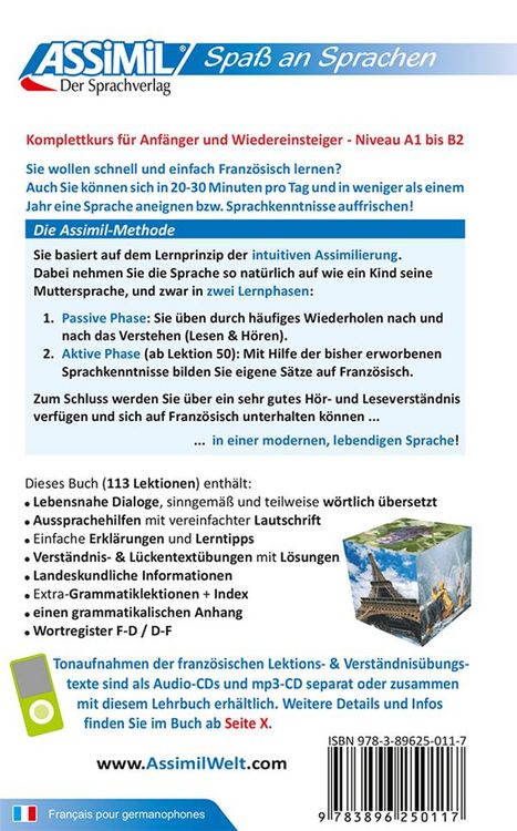 Produktbild: Assimil. Franz&ouml;sisch ohne M&uuml;he. Lehrbuch