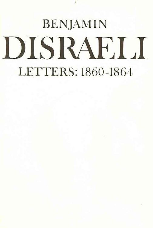 Produktbild: Benjamin Disraeli Letters