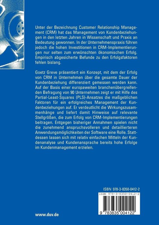 Produktbild: Erfolgsfaktoren von Customer-Relationship-Management-Implementierungen