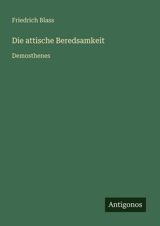 Produktbild: Die attische Beredsamkeit