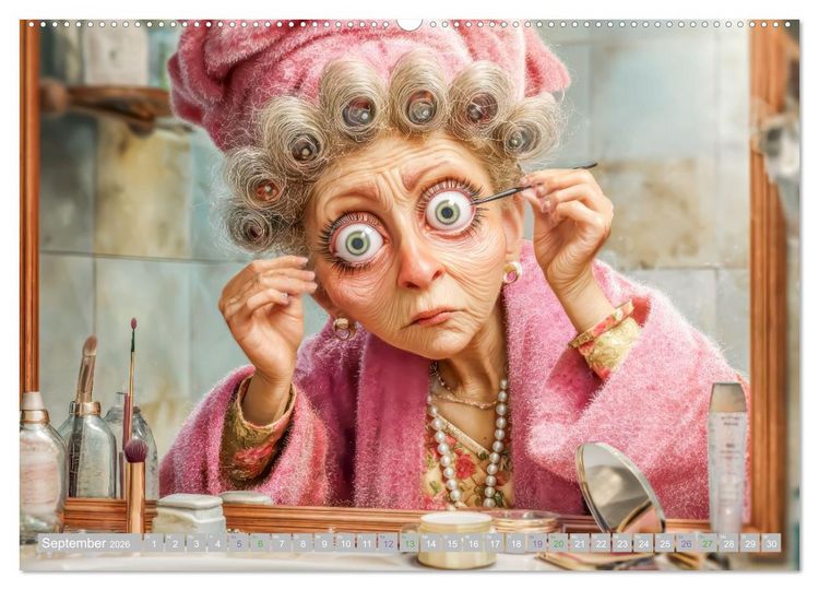 Produktbild: Flotte Omas - Humorwerke (Wandkalender 2026 DIN A2 quer), CALVENDO Monatskalender
