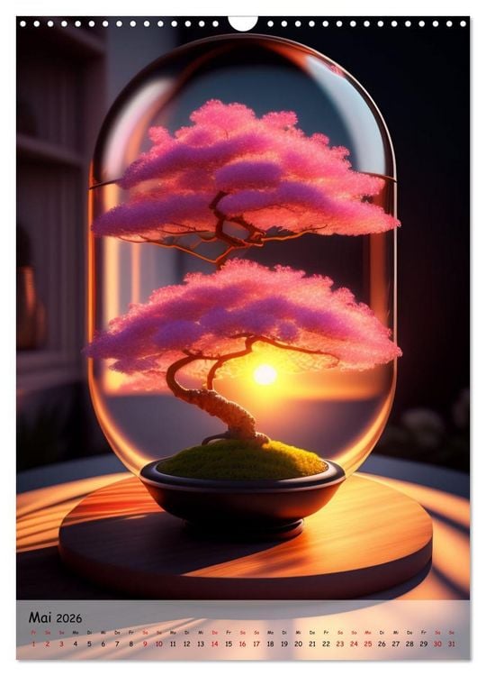 Produktbild: Bonsai Kunstwerke (Wandkalender 2026 DIN A3 hoch), CALVENDO Monatskalender