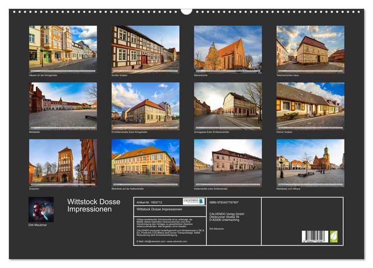 Produktbild: Wittstock Dosse Impressionen (Wandkalender 2026 DIN A2 quer), CALVENDO Monatskalender