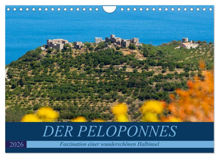 Produktbild: DER PELOPONNES (Wandkalender 2026 DIN A4 quer), CALVENDO Monatskalender