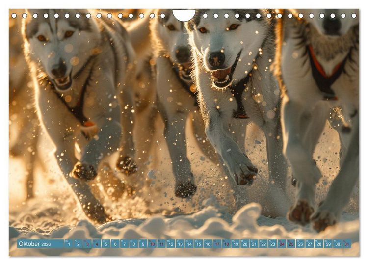 Produktbild: Schlittenhund Tr&auml;ume (Wandkalender 2026 DIN A4 quer), CALVENDO Monatskalender