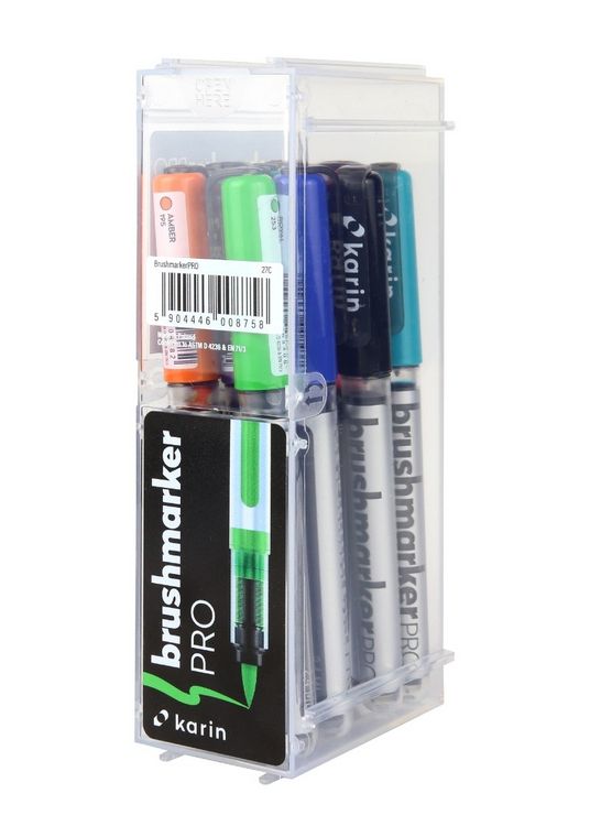 Produktbild: KARIN Marker Brushmarker PRO Basic Colours, 12 Farben