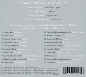Produktbild: Concerto Zapico Vol.2-Spanish Baroque Dance Music