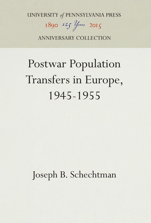 Produktbild: Postwar Population Transfers in Europe, 1945-1955