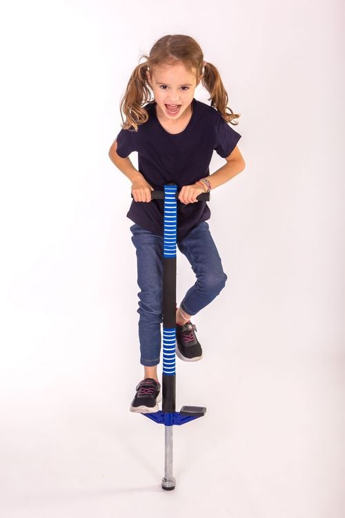 Produktbild: New Sports Pogo Stick, blau/schwarz, H&ouml;he 95 cm