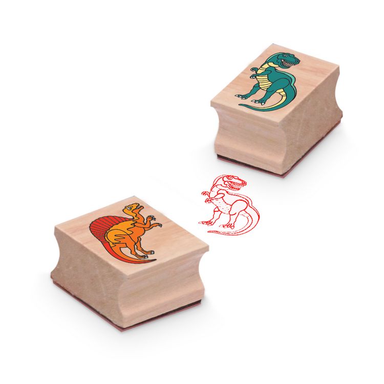 Produktbild: Dinosaurier Holzstempelset