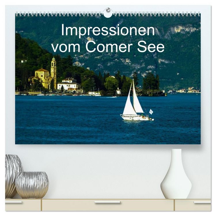Produktbild: Impressionen vom Comer See (hochwertiger Premium Wandkalender 2026 DIN A2 quer), Kunstdruck in Hochglanz