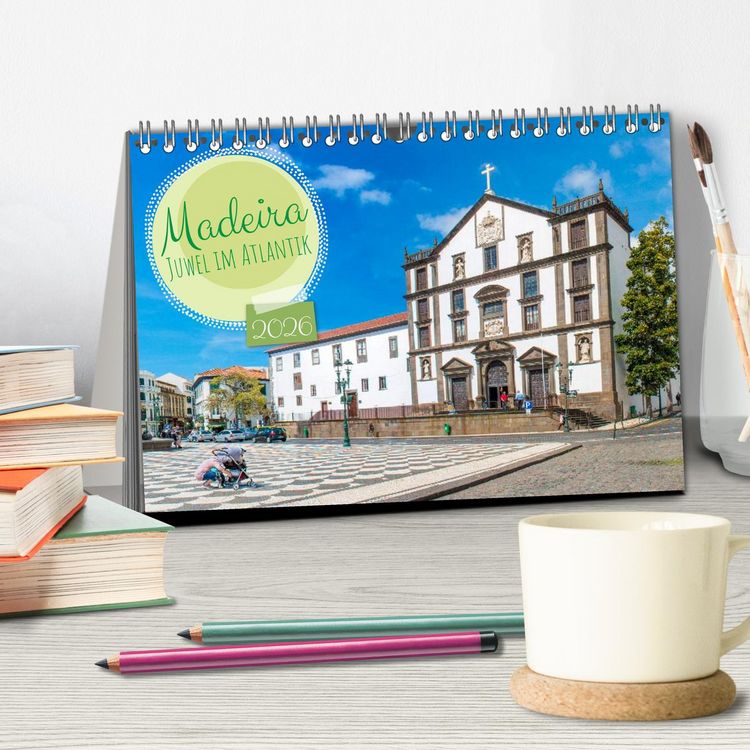 Produktbild: Madeira &ndash; Juwel im Atlantik (Tischkalender 2026 DIN A5 quer), CALVENDO Monatskalender