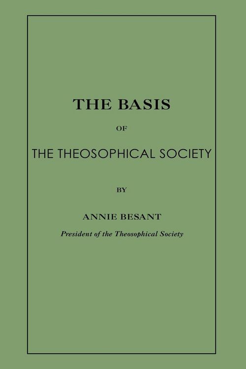 Produktbild: The Basis of the Theosophical Society