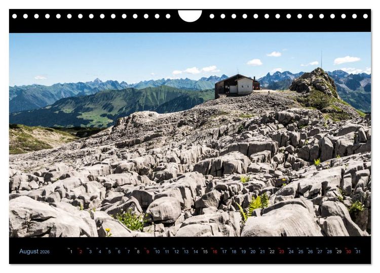 Produktbild: Region Oberstdorf - Kleinwalsertal und Nebelhorn (Wandkalender 2026 DIN A4 quer), CALVENDO Monatskalender