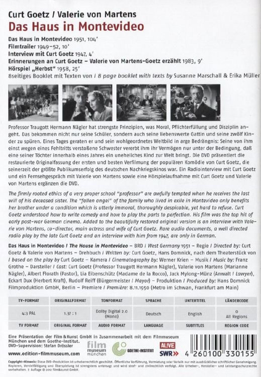 Produktbild: Das Haus in Montevideo - Edition Filmmuseum