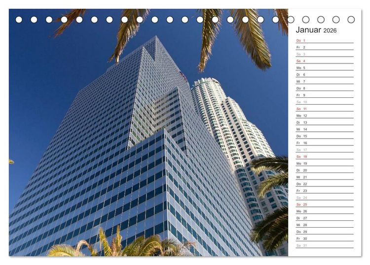 Produktbild: Los Angeles - Kalifornien (Tischkalender 2026 DIN A5 quer), CALVENDO Monatskalender