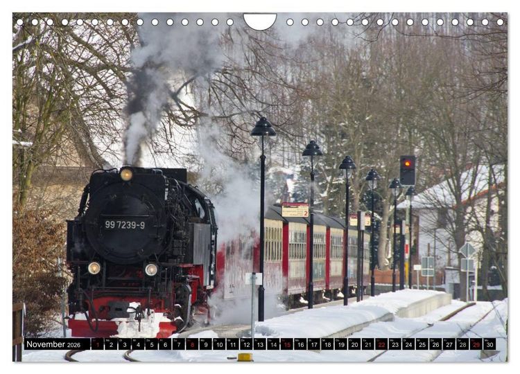 Produktbild: Schmalspurbahnen in Sachsen Anhalt (Wandkalender 2026 DIN A4 quer), CALVENDO Monatskalender