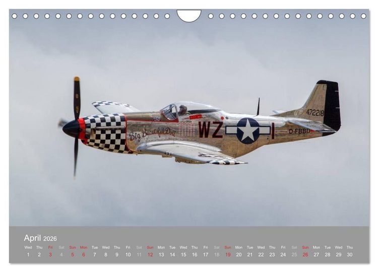 Produktbild: The Flying Legends (Wall Calendar 2026 DIN A4 landscape), CALVENDO 12 Month Wall Calendar