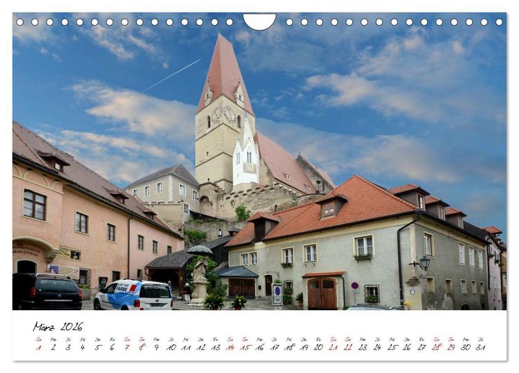 Produktbild: Entlang der Donau, Sehensw&uuml;rdigkeiten von Passau bis Budapest (Wandkalender 2026 DIN A4 quer), CALVENDO Monatskalender
