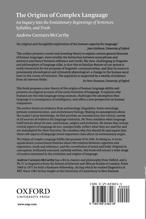 Produktbild: The Origins of Complex Language
