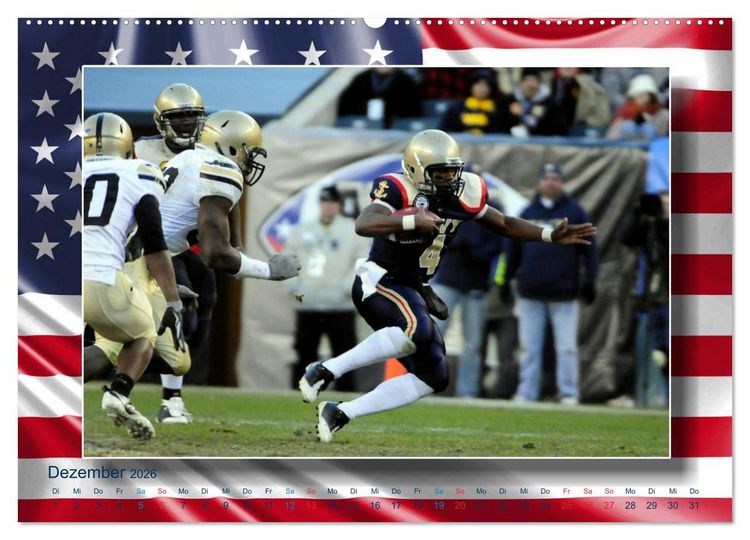 Produktbild: American Football - Kickoff (Wandkalender 2026 DIN A2 quer), CALVENDO Monatskalender