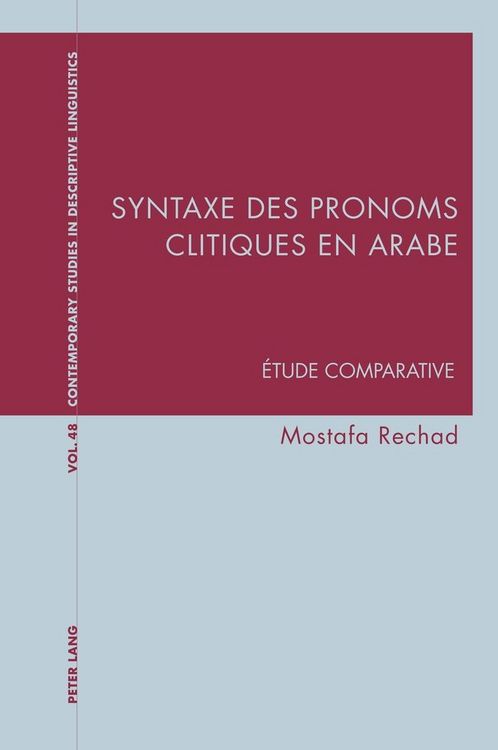 Produktbild: Syntaxe des pronoms clitiques en arabe