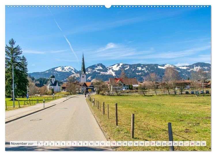 Produktbild: Ein Spaziergang durch Fischen im Allg&auml;u (Wandkalender 2027 DIN A2 quer), CALVENDO Monatskalender