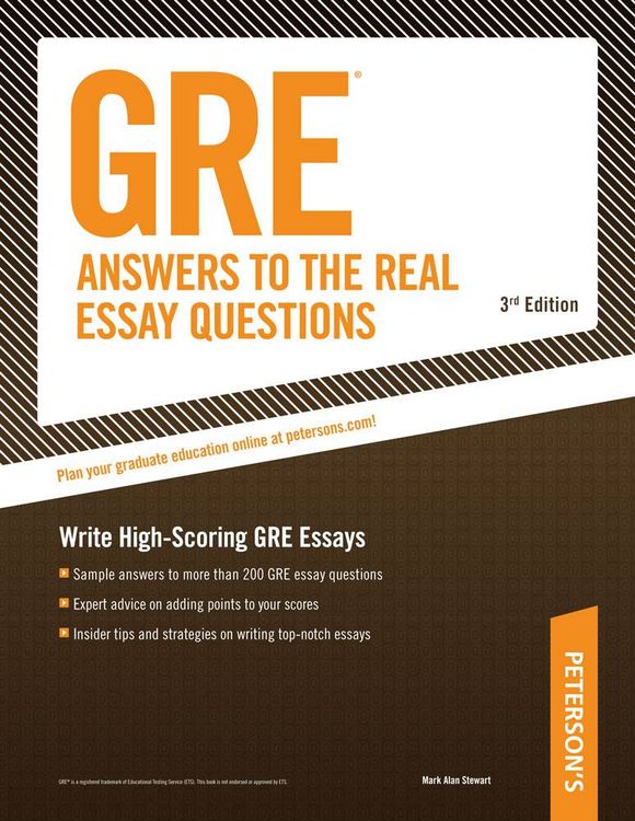 Produktbild: GRE Answers to the Real Essay Questions