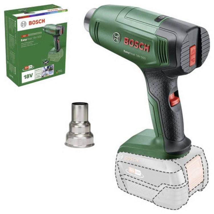 Produktbild: Bosch Home and Garden 06032A8000 EasyHeat 18V-500 Akku-Hei&szlig;luftgebl&auml;se