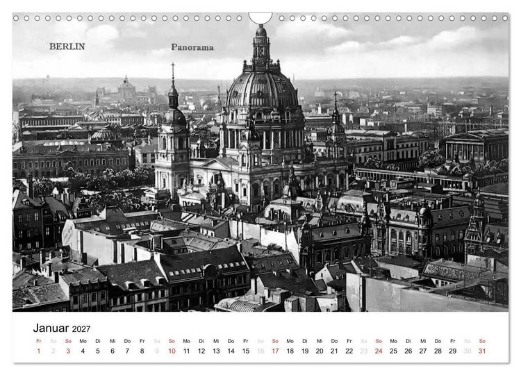 Produktbild: Gr&uuml;&szlig;e aus dem alten Berlin (Wandkalender 2027 DIN A3 quer), CALVENDO Monatskalender