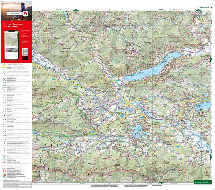 Produktbild: Freytag & berndt Wanderkarte WK 224 Villach - Faaker See, Ossiacher See - Dobratsch 1:50.000