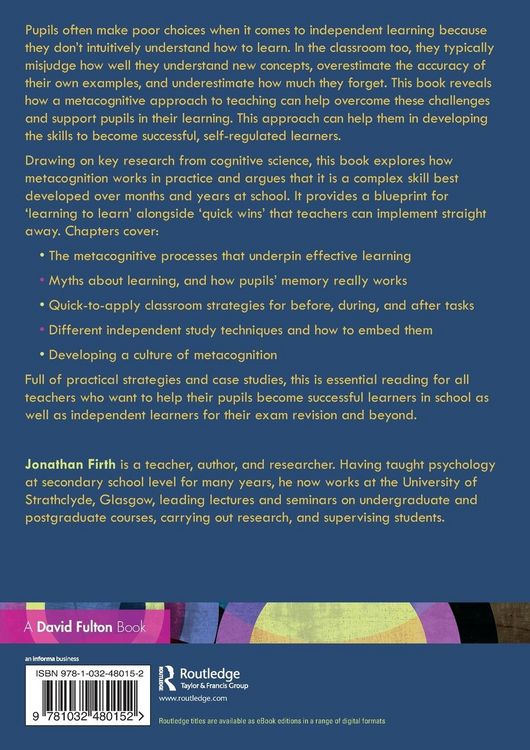 Produktbild: Metacognition and Study Skills