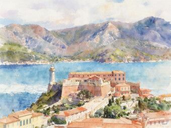 Produktbild: CALVENDO Puzzle Forte Falcone - Elba | 1000 Teile Lege-Gr&ouml;&szlig;e 64x48cm Foto-Puzzle f&uuml;r gl&uuml;ckliche Stunden