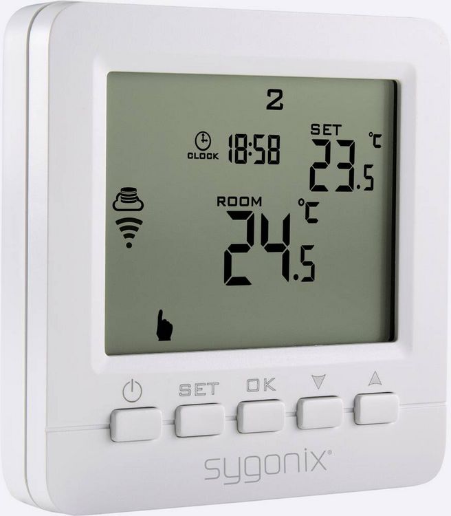 Produktbild: Sygonix SY-4500820 Funk-Raumthermostat Unterputz Wochenprogramm 1St.