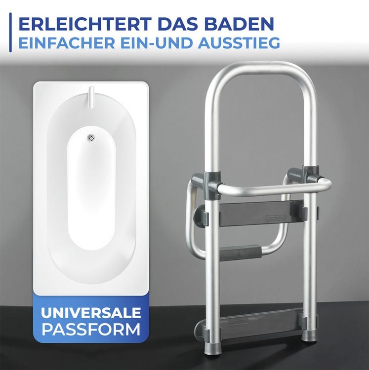 Produktbild: Badewannen-Einstiegshilfe Mod. Secura, verstellbare Einstiegshilfe