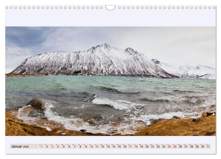 Produktbild: Norwegen Nordland Troms og Finnmark - Panoramen (Wandkalender 2026 DIN A3 quer), CALVENDO Monatskalender