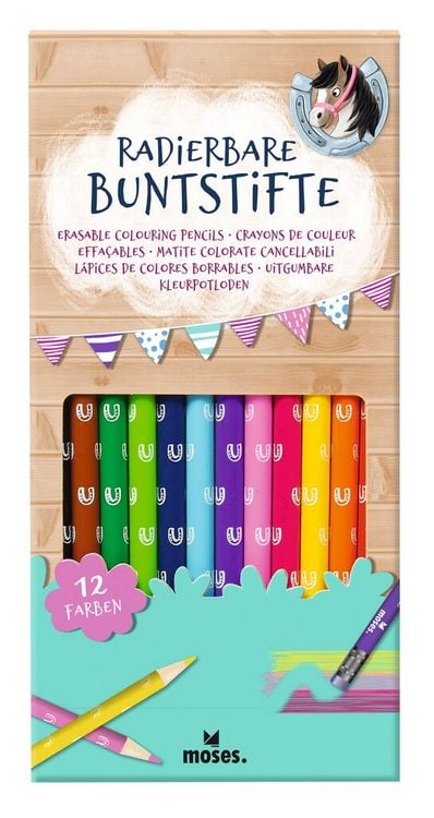 Produktbild: Radierbare Buntstifte Pferde