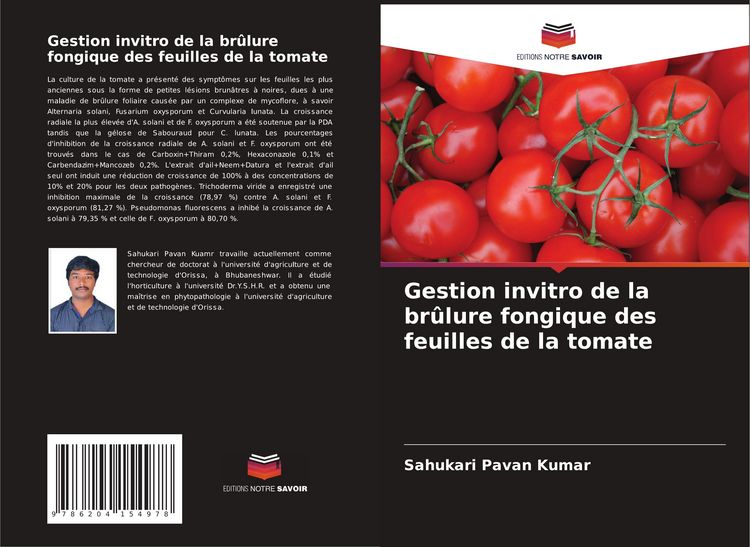 Produktbild: Gestion invitro de la br&ucirc;lure fongique des feuilles de la tomate