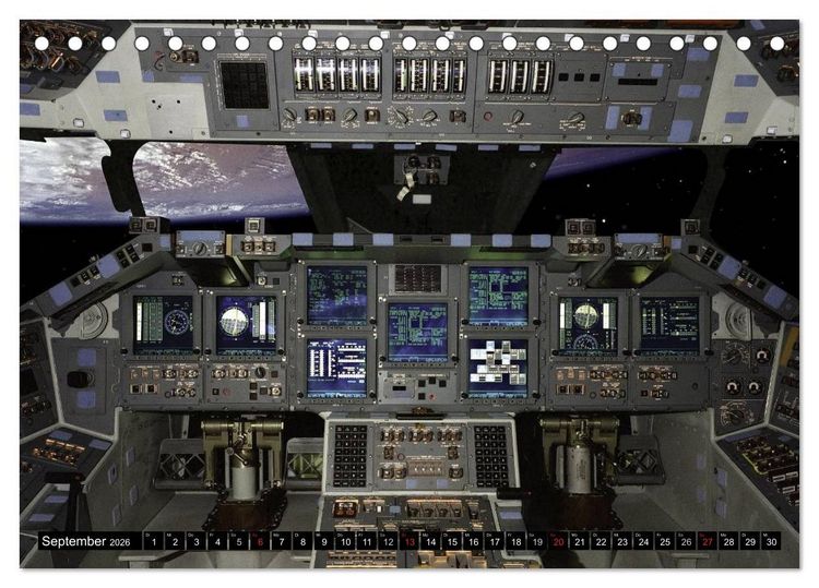 Produktbild: Space Shuttle. Impressionen aus der Raumfahrt (Tischkalender 2026 DIN A5 quer), CALVENDO Monatskalender