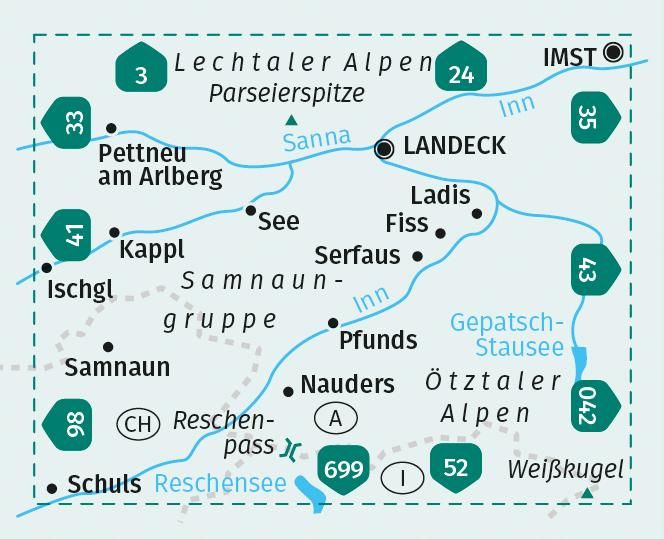 Produktbild: Landeck, Nauders, Samnaungruppe LZ 2023-2027
