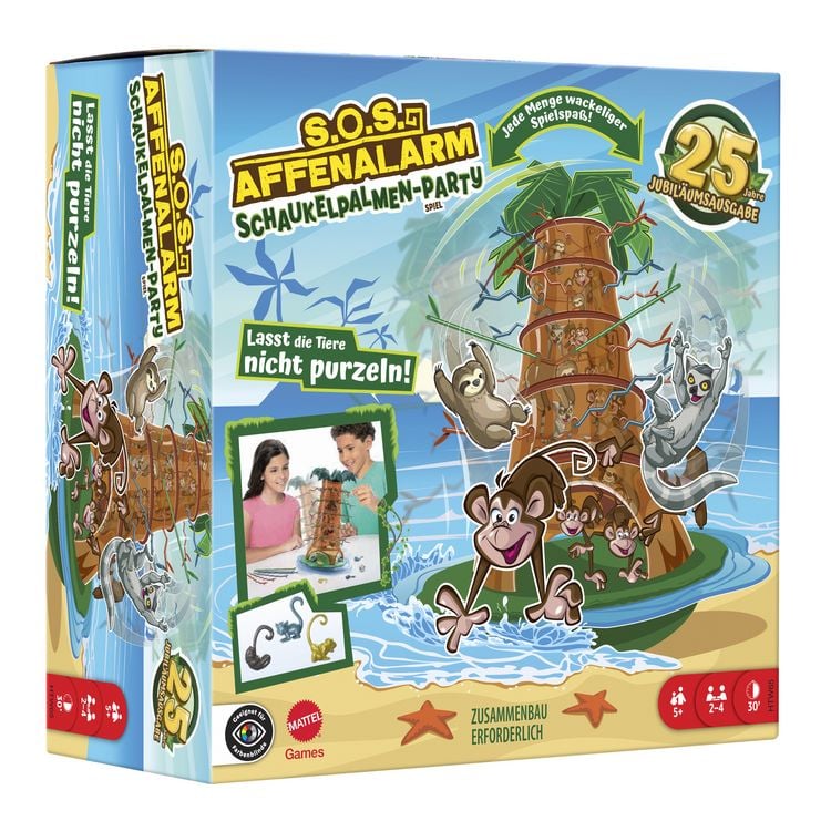 Produktbild: S.O.S. Affenalarm Schaukelpalmen-Party Spiel f&uuml;r Kinder, Familien und Spieleabende