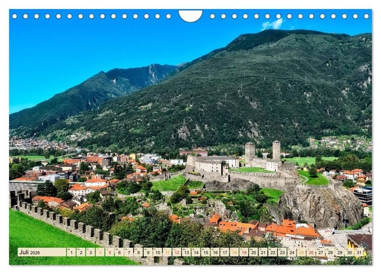 Produktbild: Auf der gro&szlig;en Tour durch die Schweiz, Etappe 1, Appenzell zum Genfer See (Wandkalender 2026 DIN A4 quer), CALVENDO Monatskalender