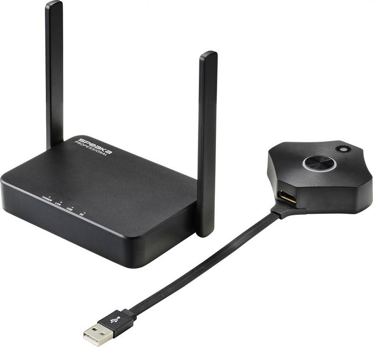 Produktbild: SpeaKa Professional SP-WTR-500 Drahtloses Full HD Pr&auml;sentationssystem 30m