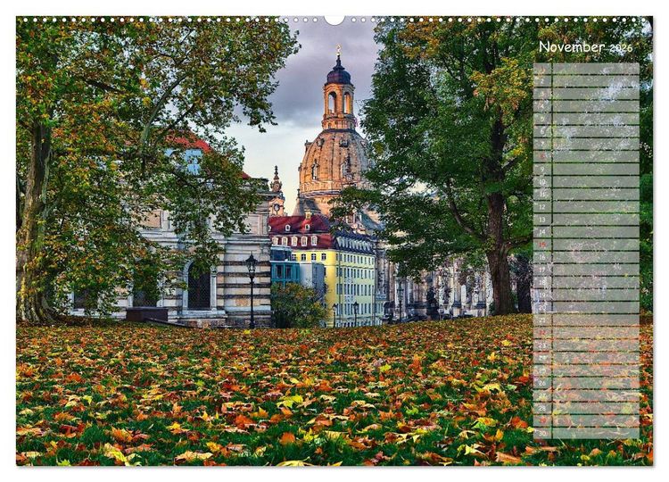 Produktbild: Dresden 2026 / Geburtstagskalender (Wandkalender 2026 DIN A2 quer), CALVENDO Monatskalender
