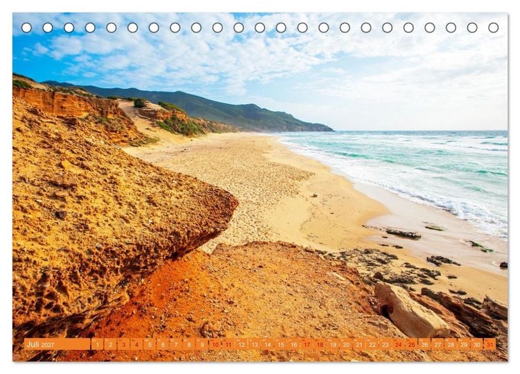Produktbild: Sardinien Insel mit Meerblick (Tischkalender 2027 DIN A5 quer), CALVENDO Monatskalender