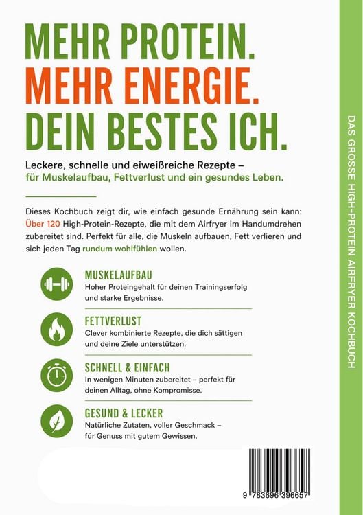Produktbild: Das gro&szlig;e High-Protein Airfryer Kochbuch